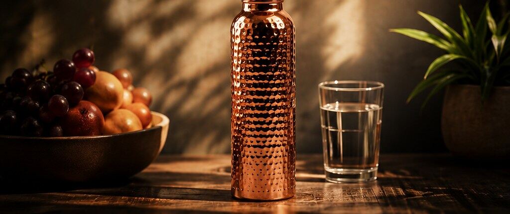 Puura 900 — Pure Copper Water Bottle view 4